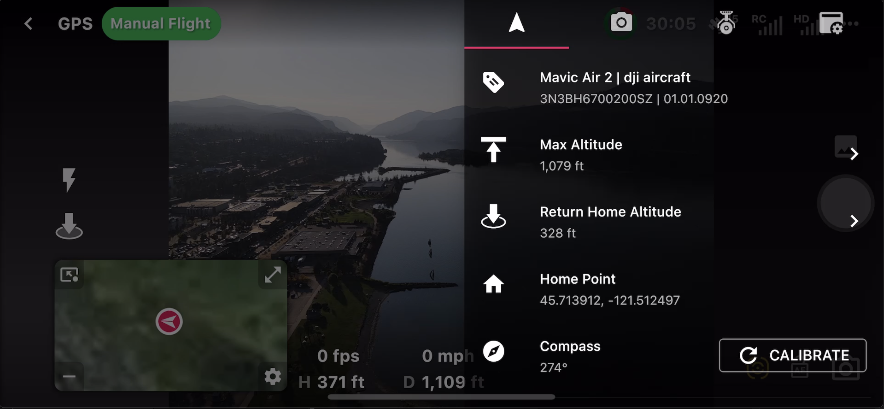 Calibrate mavic 2024 air compass