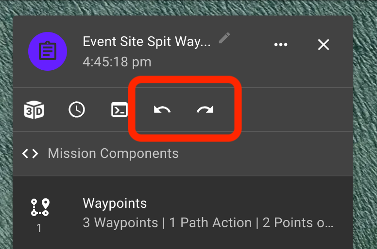 Undo and Redo While Mission Planning Keyboard Shortcuts Dronelink