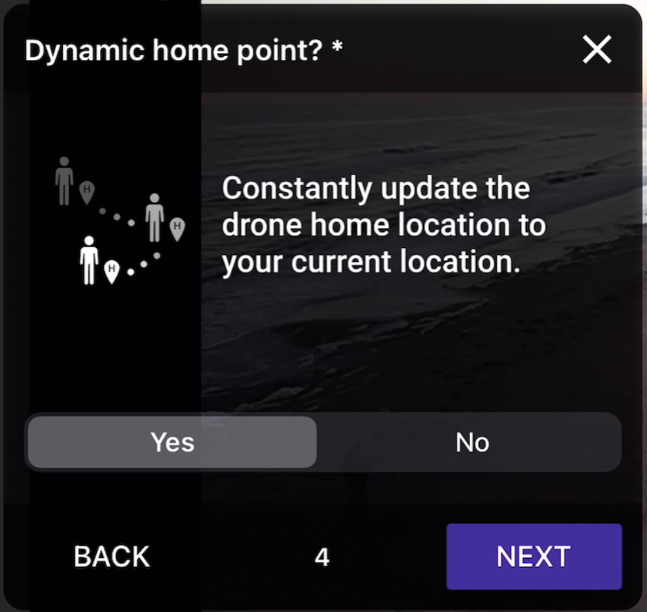 Mavic 2 pro store dynamic home point