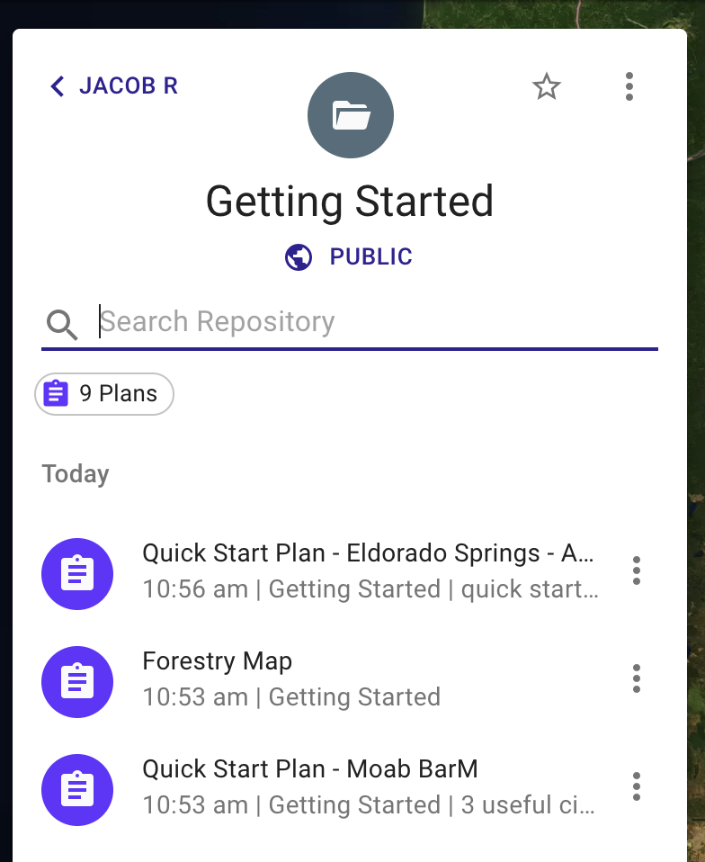 Organizing Mission Plans with Repositories Public and Private