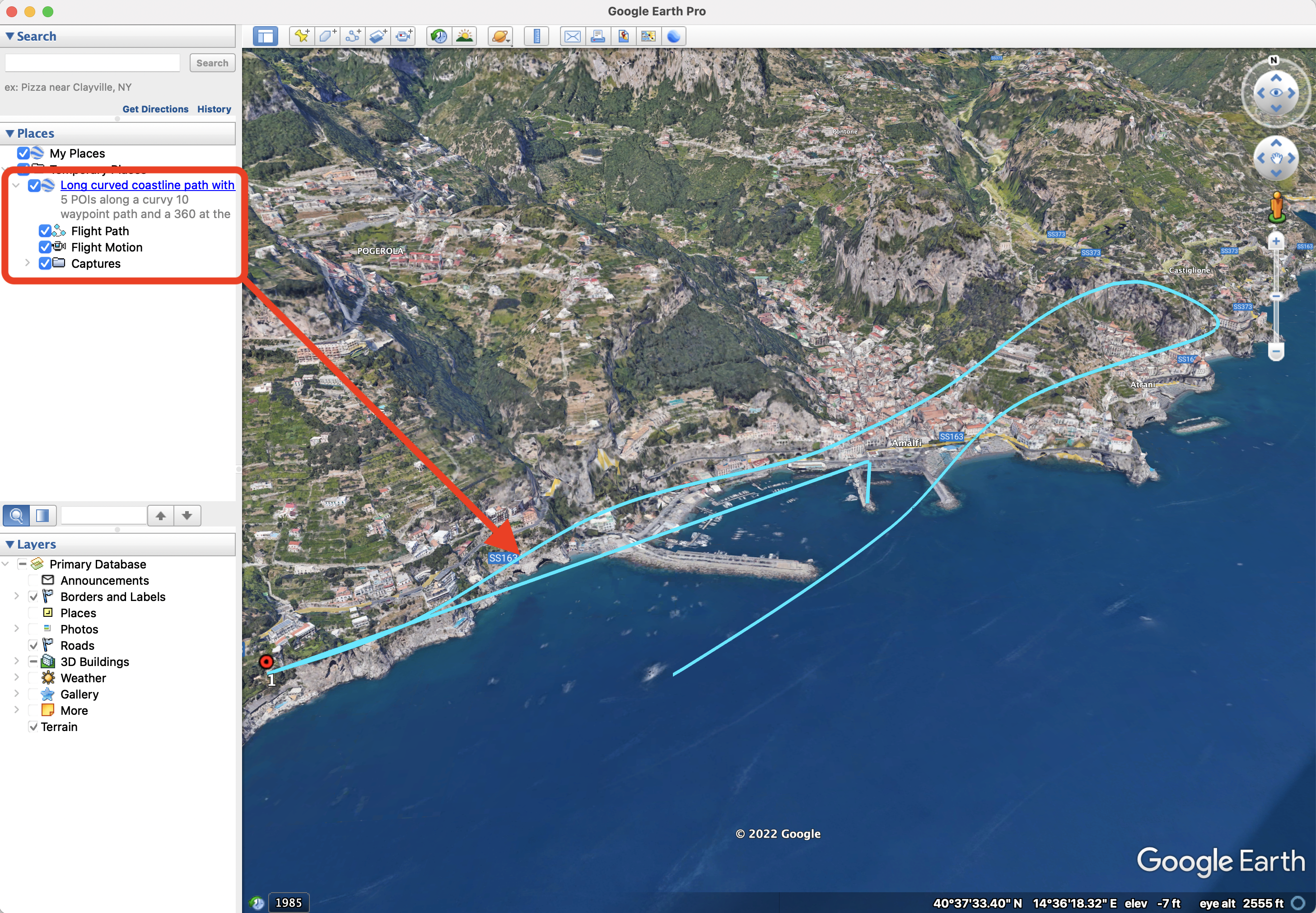 Export to KMZ file and Google Earth for 3D Preview and Playback – Dronelink