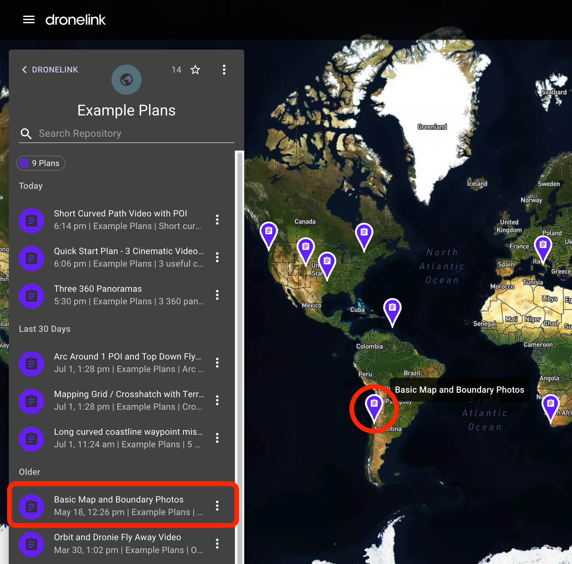 Dronelink mapping deals