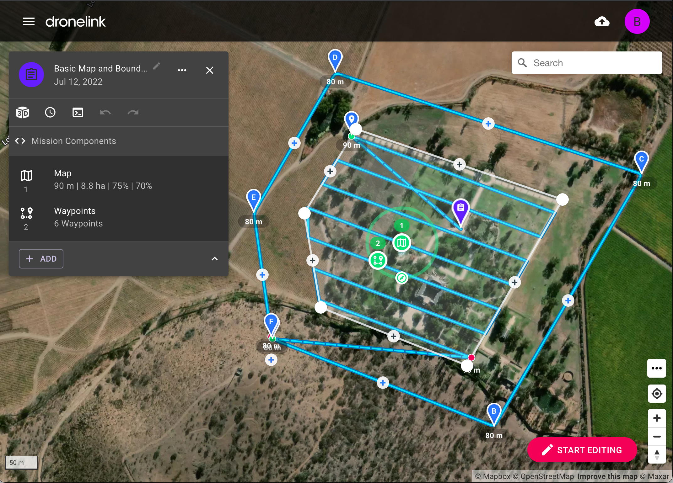 Что такое waypoint в mission planner